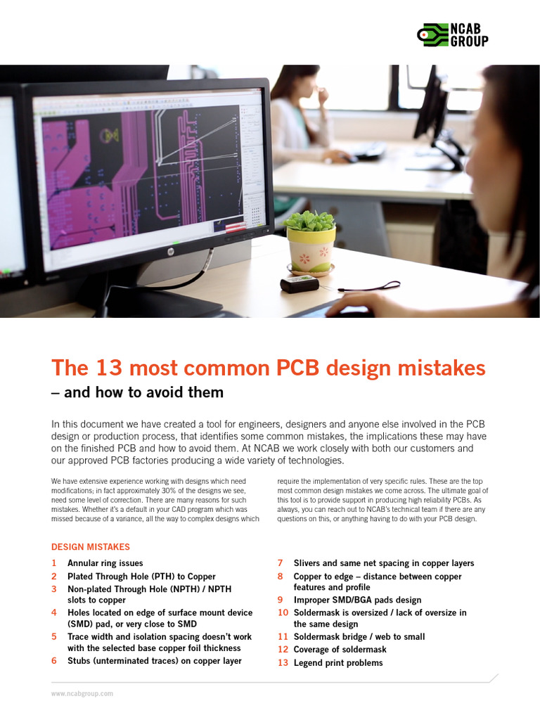 Avoid Common PCB Design Mistakes | PDF | Printed Circuit Board ...