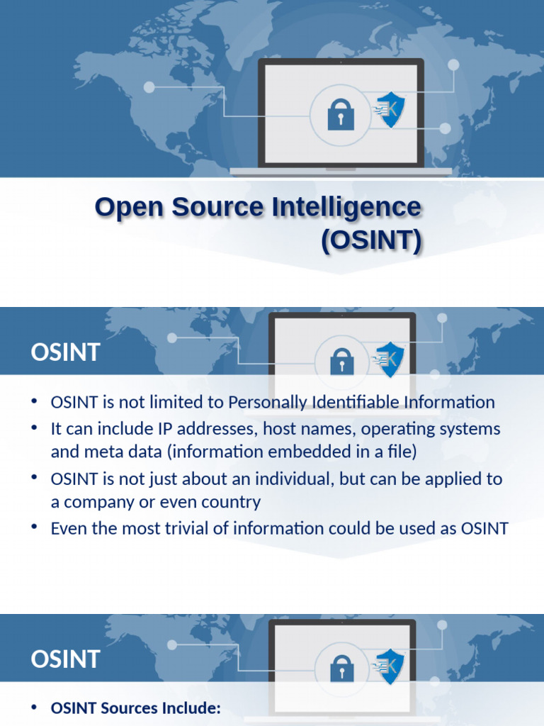 Understanding Open Source Intelligence | PDF