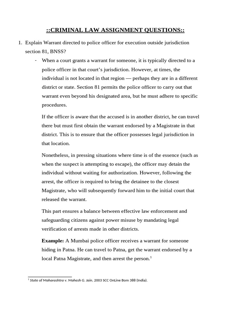 Criminal Law Warrant Procedures Explained | PDF | Arrest Warrant | Arrest