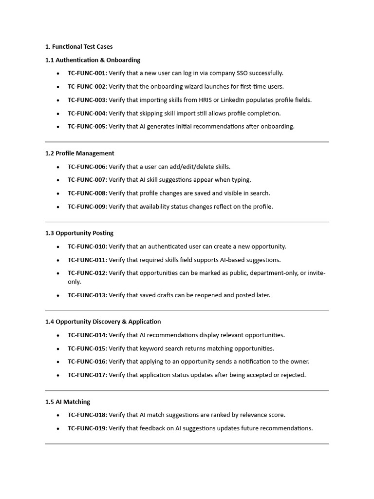 PE Assessment Functional & Non-Functional Test Cases | PDF | Linked In ...