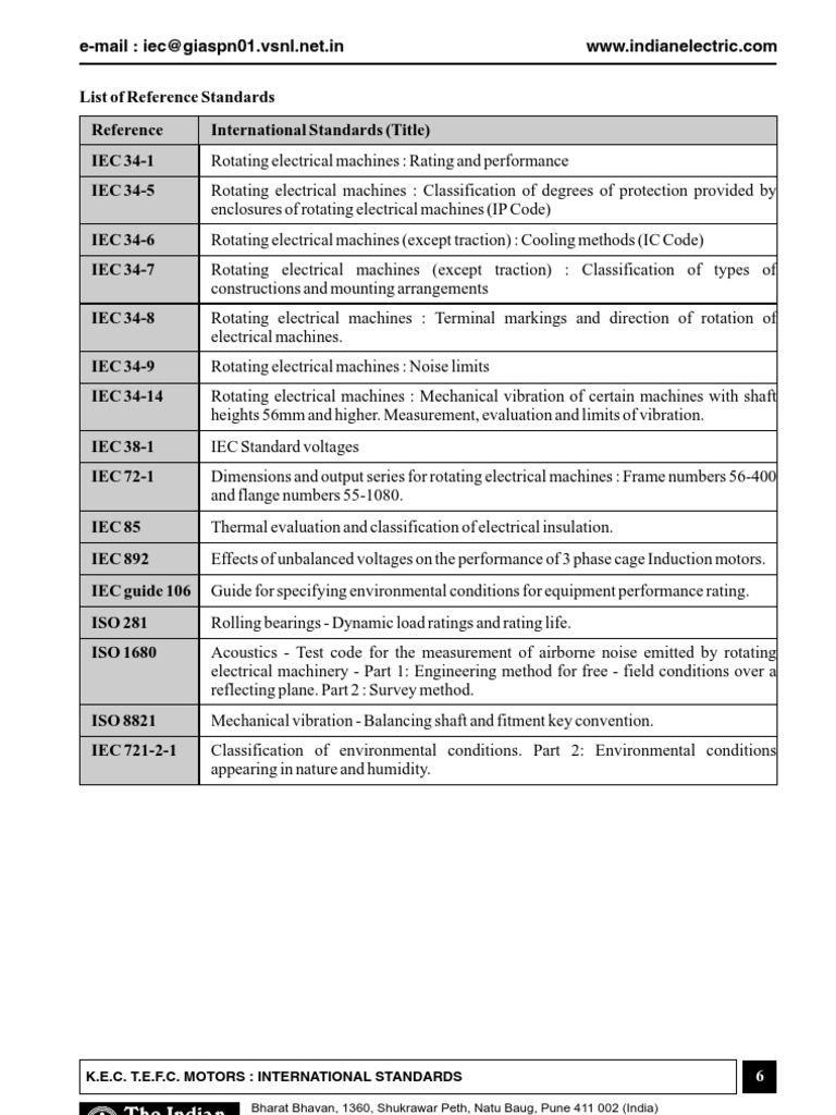 IEC Motor Standards Overview | PDF | Electric Motor | Machines