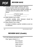 Review Quiz: ©niit SEM Q/CPR/CR/SESSION 4/1/VER06/95