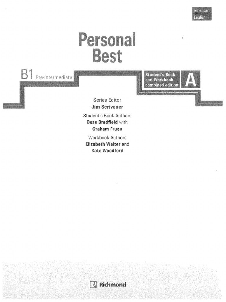 Personal best B1 - quyển A | PDF