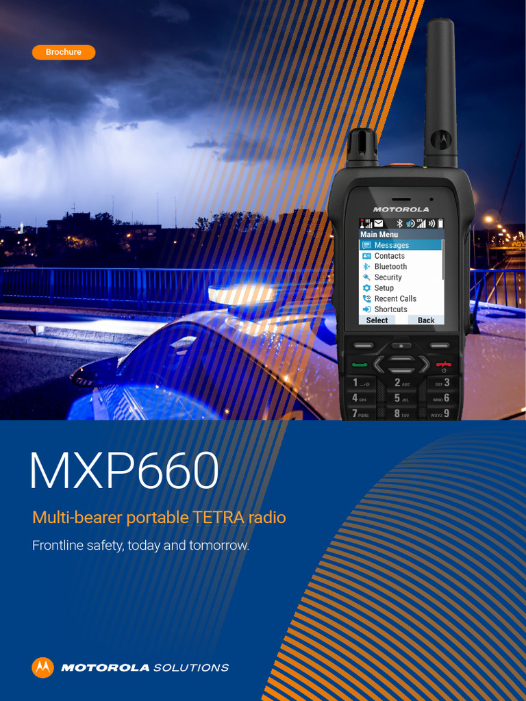 MXP660: Rugged Multi-Bearer TETRA Radio | PDF | Smartphone | Bluetooth