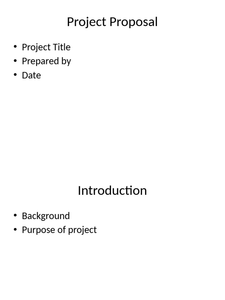 Project Proposal | PDF