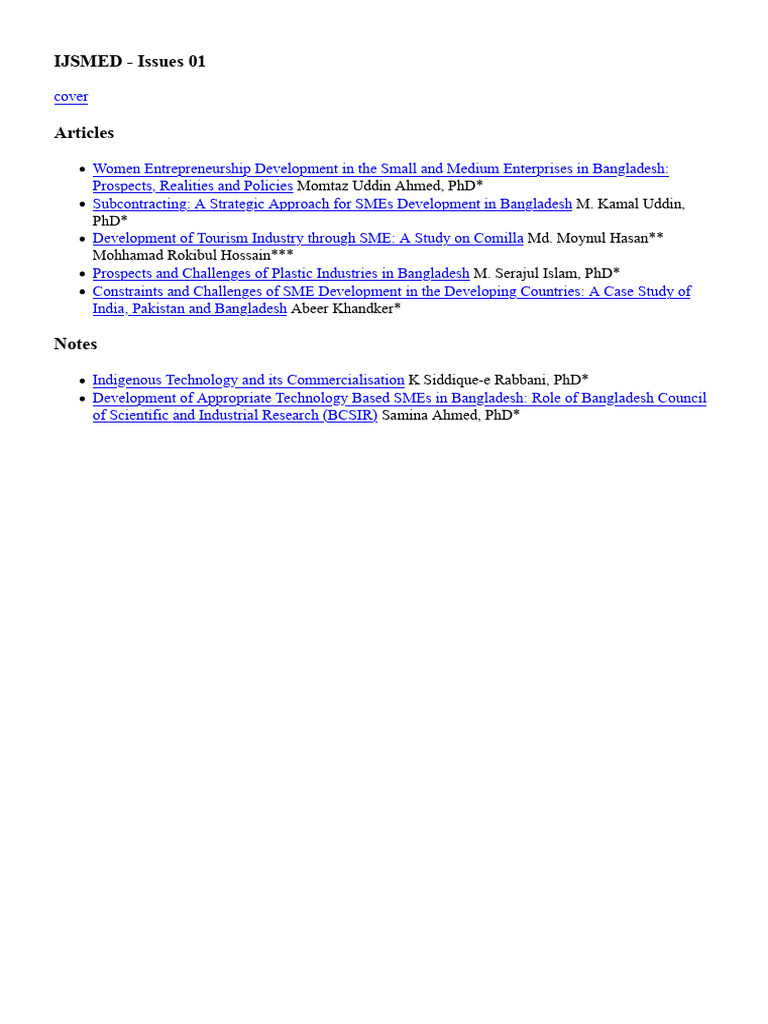 Ijsmed - Issues 01 | PDF