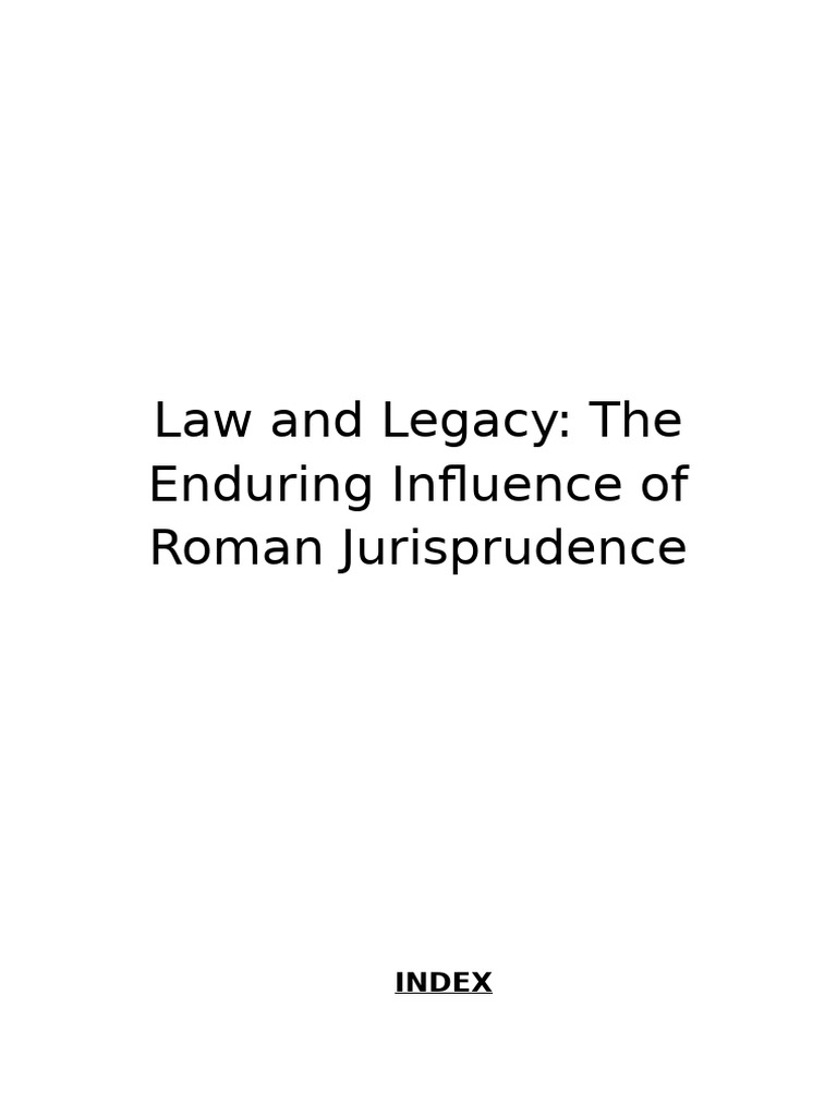 Law and Legacy | PDF | Roman Law | Civil Law (Legal System)