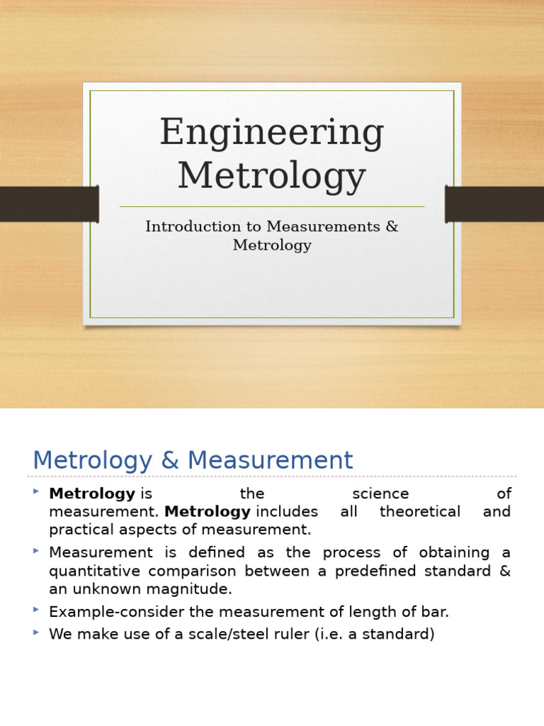 Introduction to Metrology and Measurement | PDF | Inductor | Capacitor