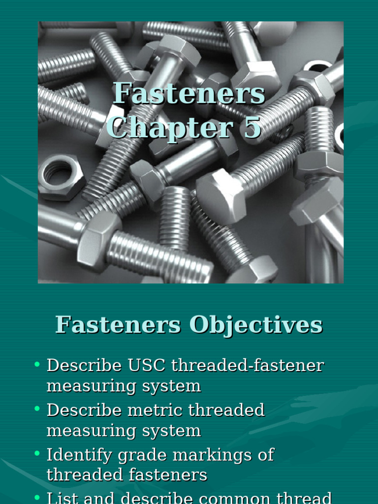 Comprehensive Guide to Fasteners | PDF | Screw | Electrical Connector
