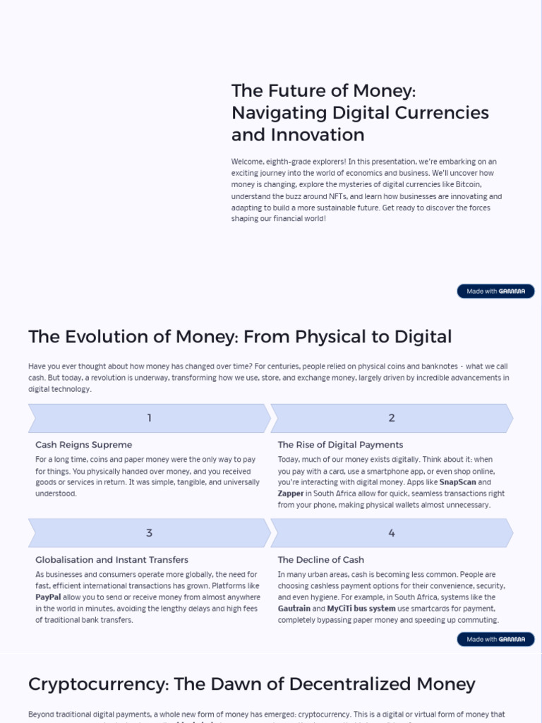 The Future of Money Navigating Digital Currencies and Innovation | PDF ...