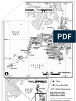 Map of Mindanao, Philippines: Sulu SEA