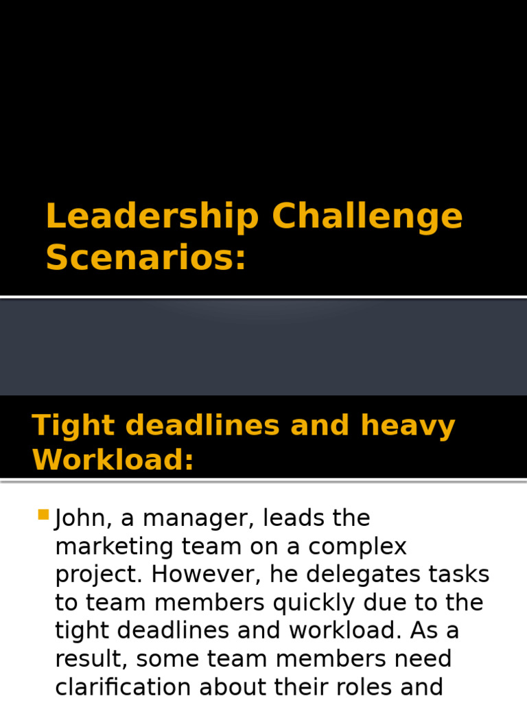Leadership Challenges in Team Management | PDF
