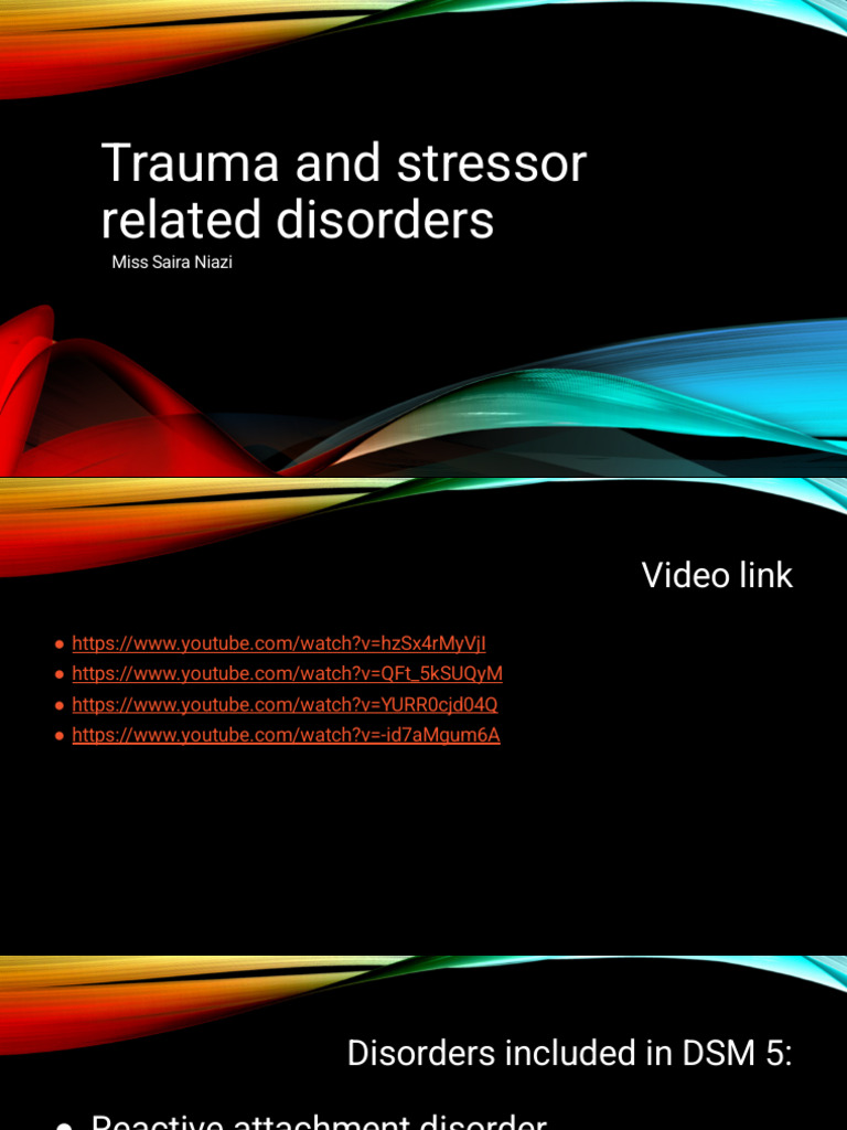 Understanding Trauma and Stress Disorders | PDF | Psychological Trauma ...