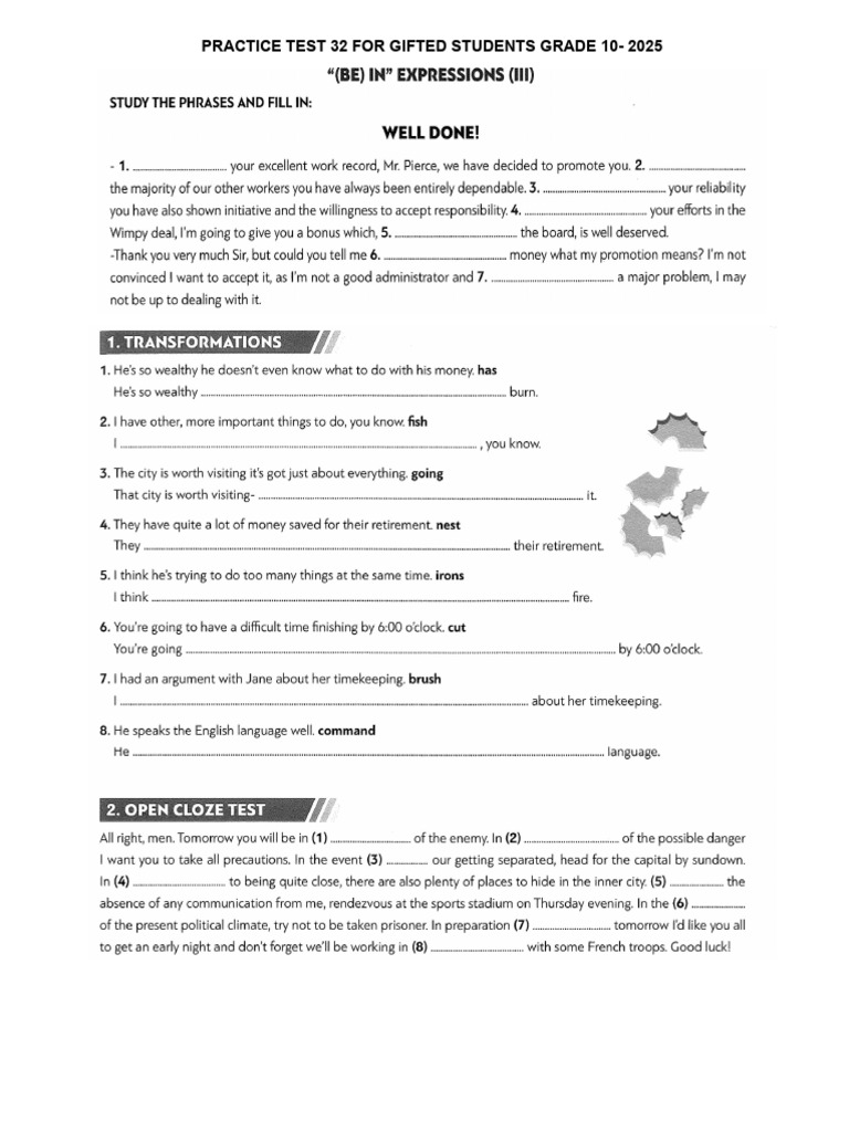 Practice Test 32 | PDF