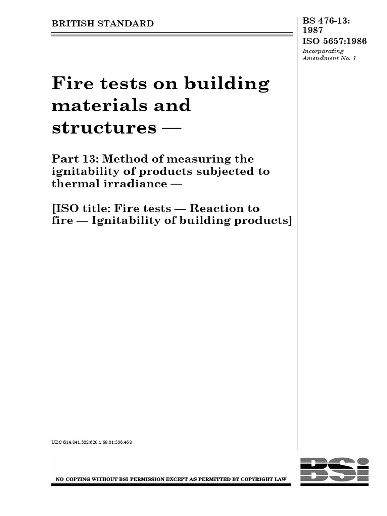 Fire Test Standards for Building Materials | PDF | Composite Material ...