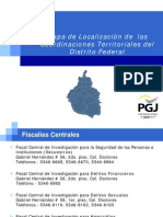 PGJDF Coordinaciones Territoriales en El Distrito Federal