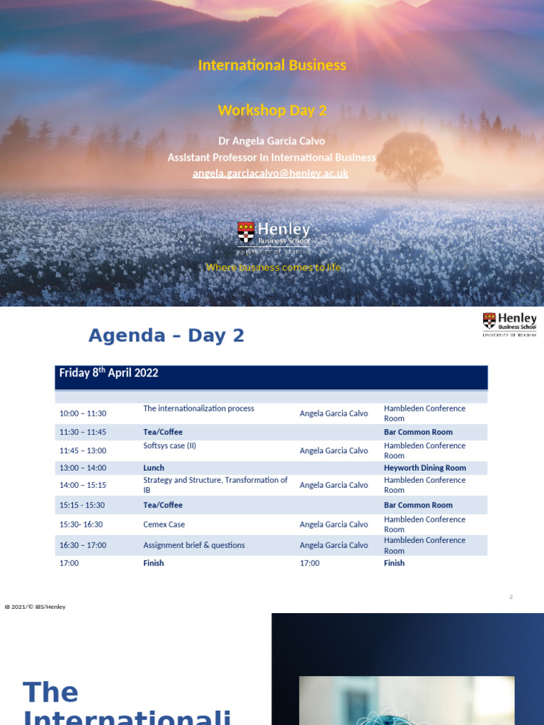 HB 82 Workshop Day 2 | PDF | Internationalization | Mergers And ...
