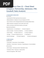 Goodwill Formulas for Class 12 | PDF