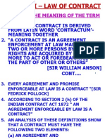 I What Is The Meaning of The Term Contract