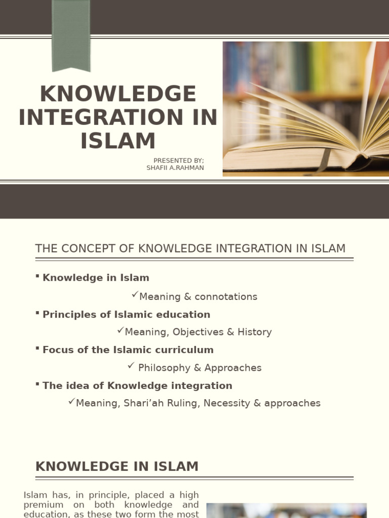 Islamic Knowledge Integration Explained | PDF | God In Islam | Quran
