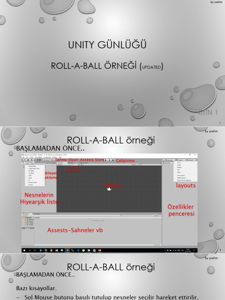 Gün 1 Roll A Ball | PDF