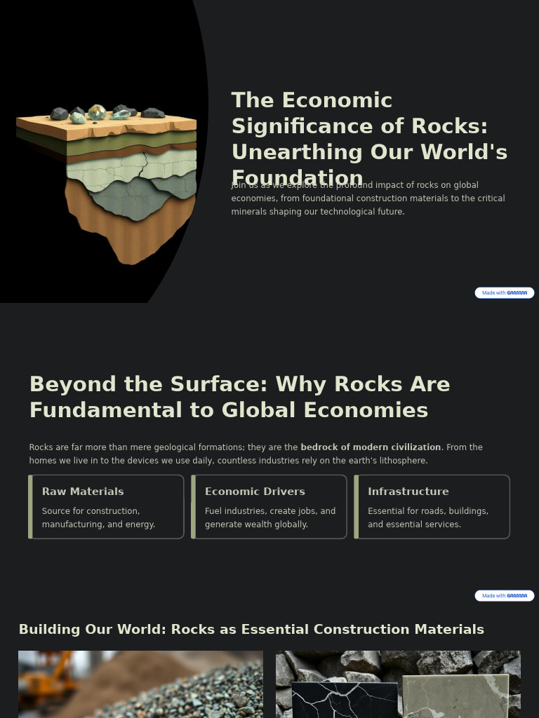The Economic Significance of Rocks Unearthing Our Worlds Foundation ...