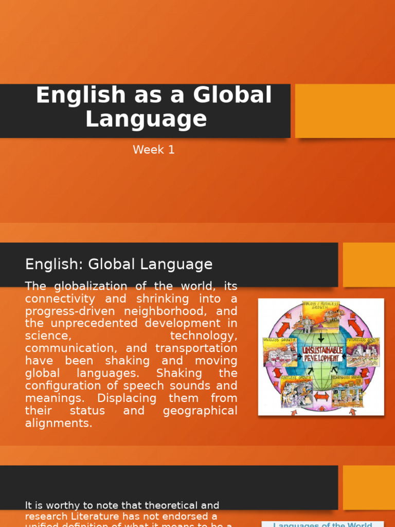 English as a Global Language Overview | PDF | Communication | Anxiety