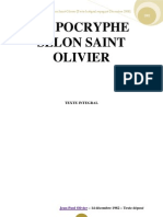 Apocryphe Selon Saint Olivier