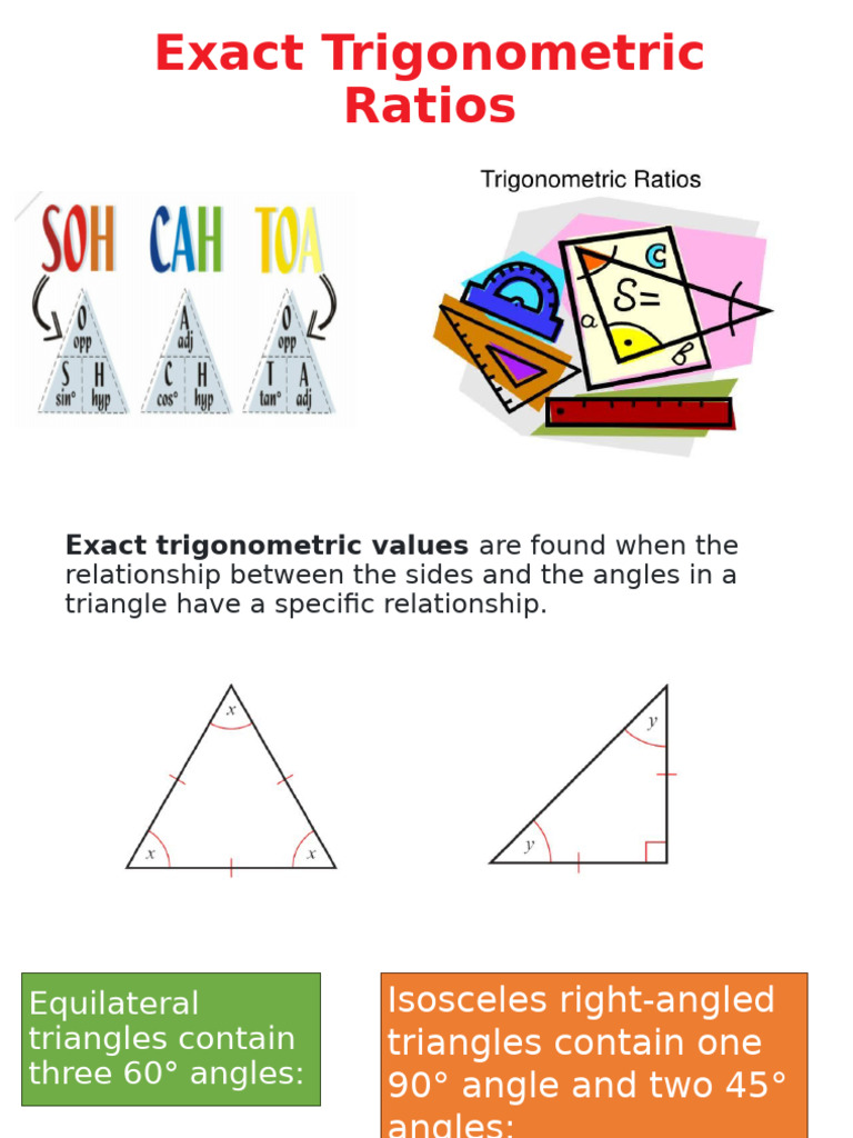 Exact Trigonometric Ratios | PDF