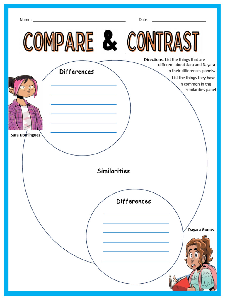 Differences and Similarities Activity | PDF