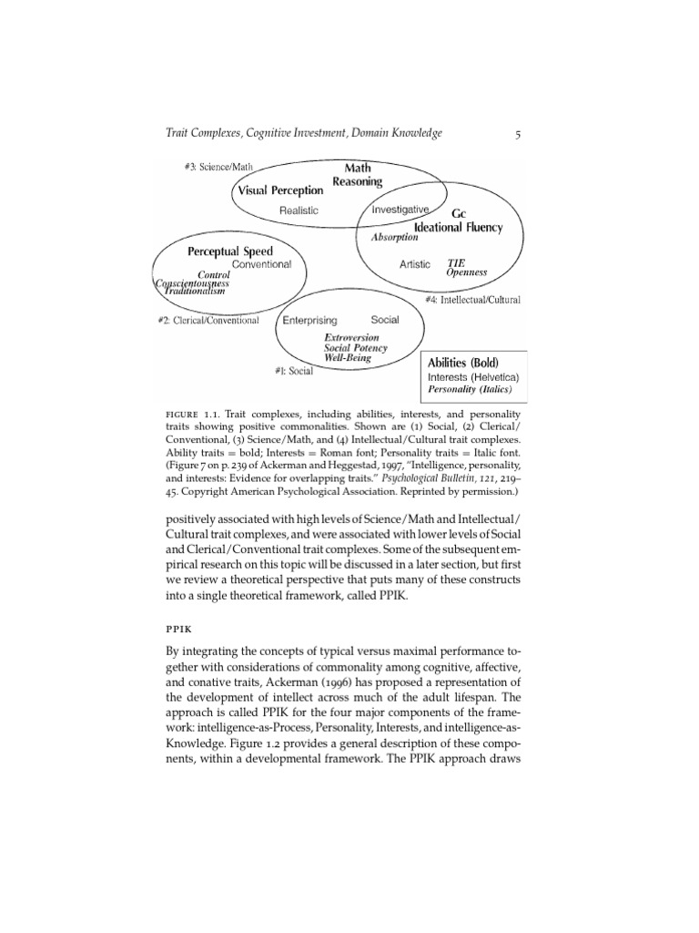PPIK Framework: Traits and Intelligence | PDF