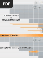 Folders Used IN Sewing Machines