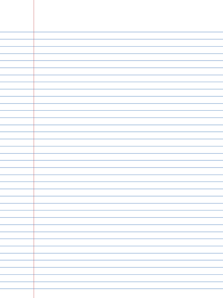 College Ruled Lined Paper Blue A4 | PDF