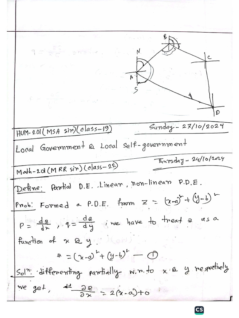 PDE Class Note | PDF