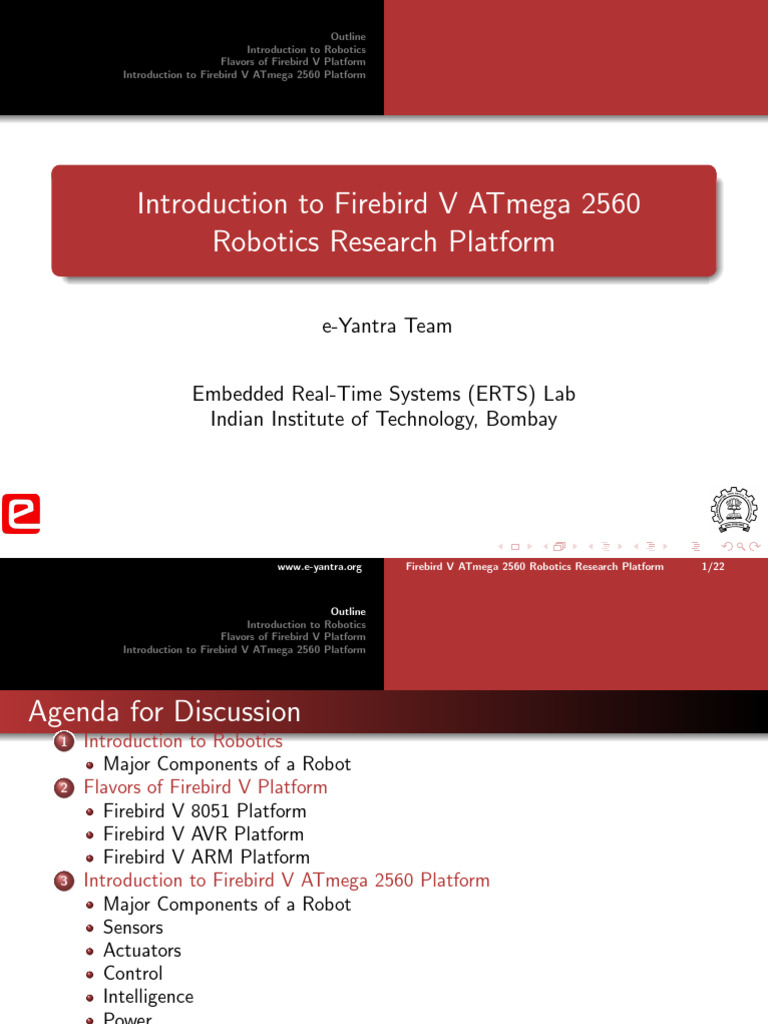 Firebird V ATmega 2560 Robotics Overview | PDF | Electrical Engineering ...