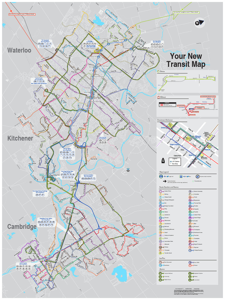 GRT Bus Routes and Transit Map | PDF