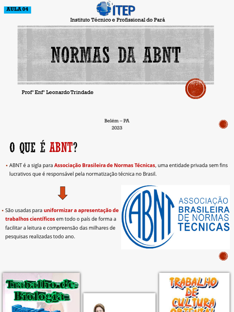 4 Normas Da ABNT e Sua Regras para Contruir Artigos | PDF