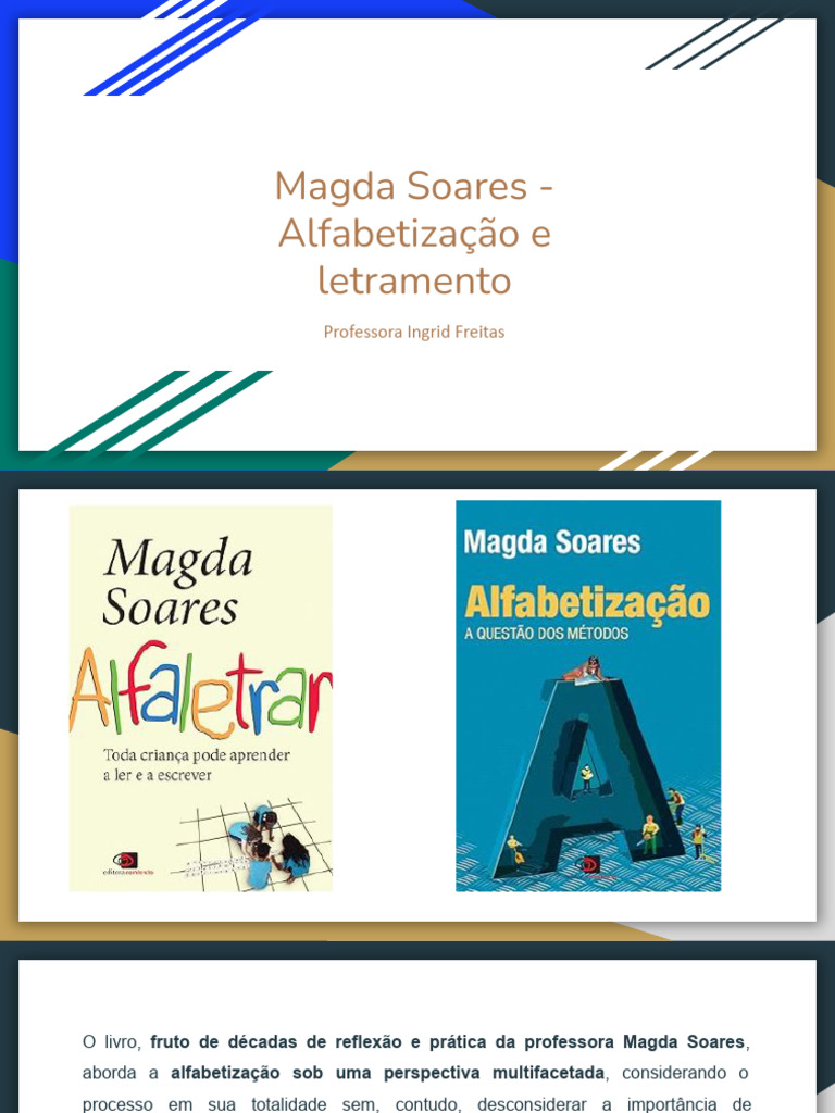 Alfabetização e Letramento: Perspectivas de Magda Soares | PDF ...