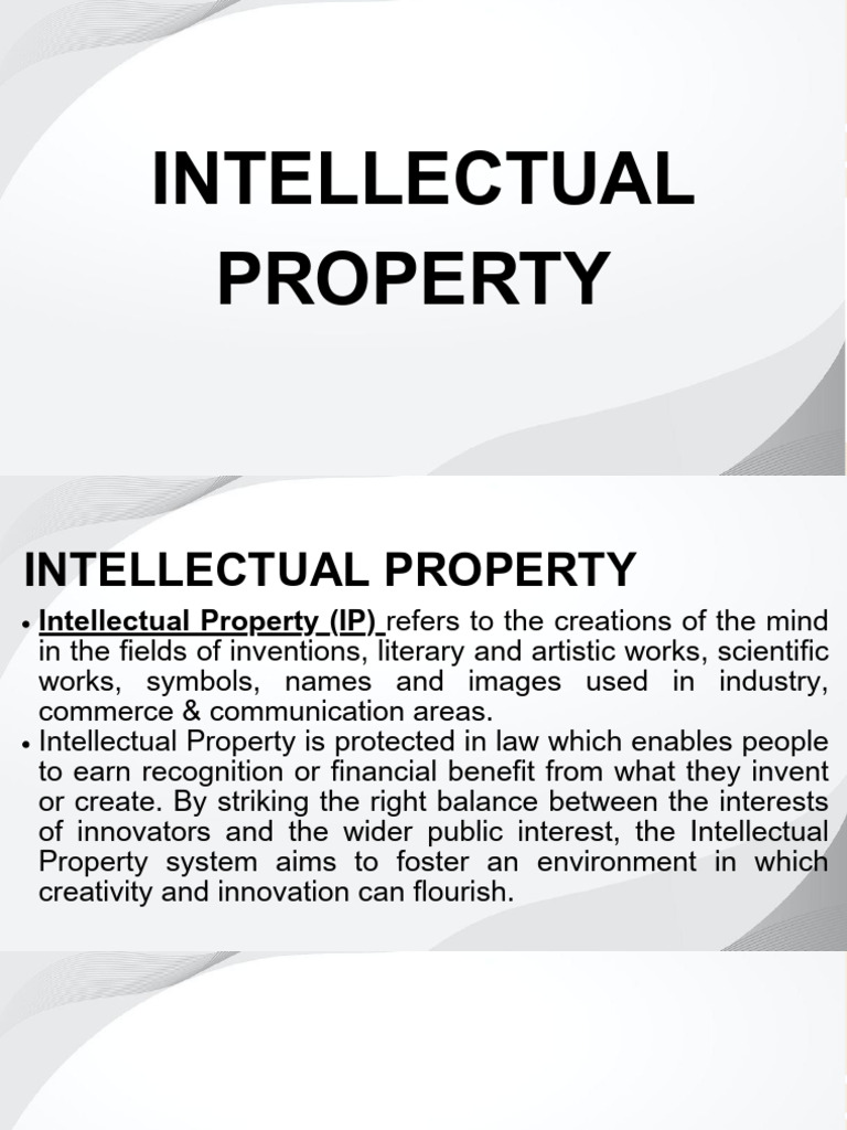 Intellectual Property and Privacy Laws Overview | PDF | Defamation ...