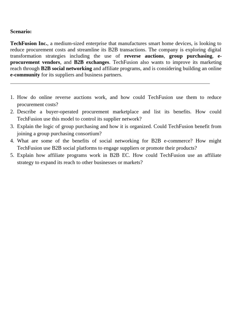 TechFusion's B2B Digital Transformation Strategies | PDF