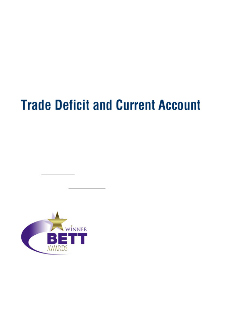 UK Current Account Deficit Analysis | PDF | Government Budget Balance ...