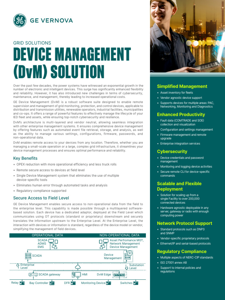 GE Device Management for Grid Solutions | PDF | Scada | Information And ...