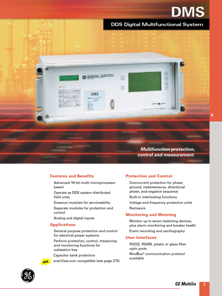 DMS: Digital Multifunctional System Overview | PDF | Relay | Power ...