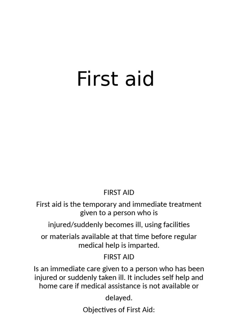 First Aid Principles and Practices | PDF | First Aid | Emergency Department