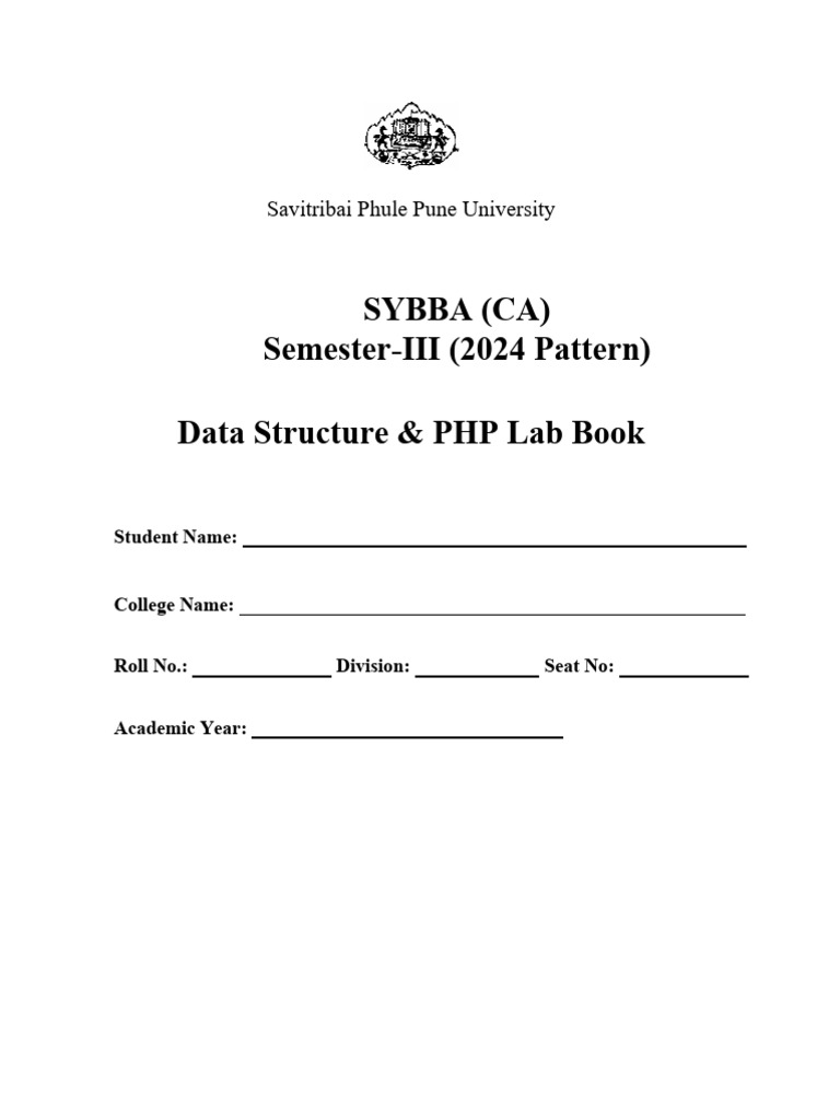 Data Structure & PHP Lab Workbook | PDF | Polynomial | Computer Data ...