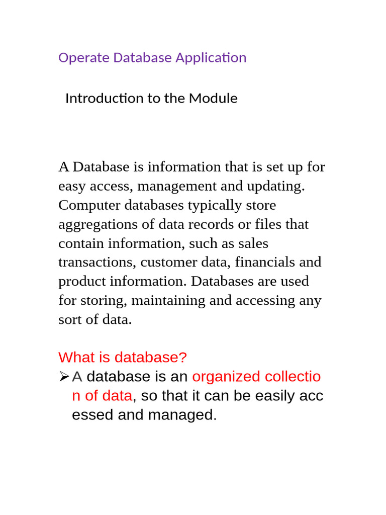 OD Application | PDF | Databases | Information Retrieval