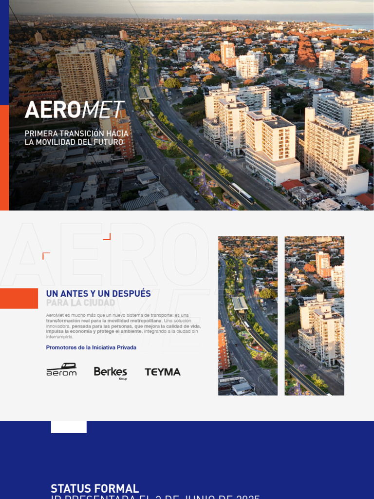AeroMet: Transformación de Movilidad Urbana | PDF | Peatonal | Transporte