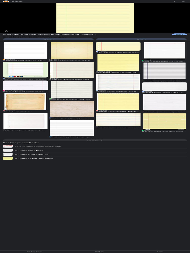 Ruled Notebook Paper Backgrounds | PDF | Imaging