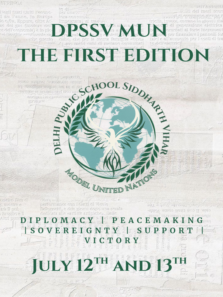 DPSSV MUN 2023: Diplomacy & Peace | PDF