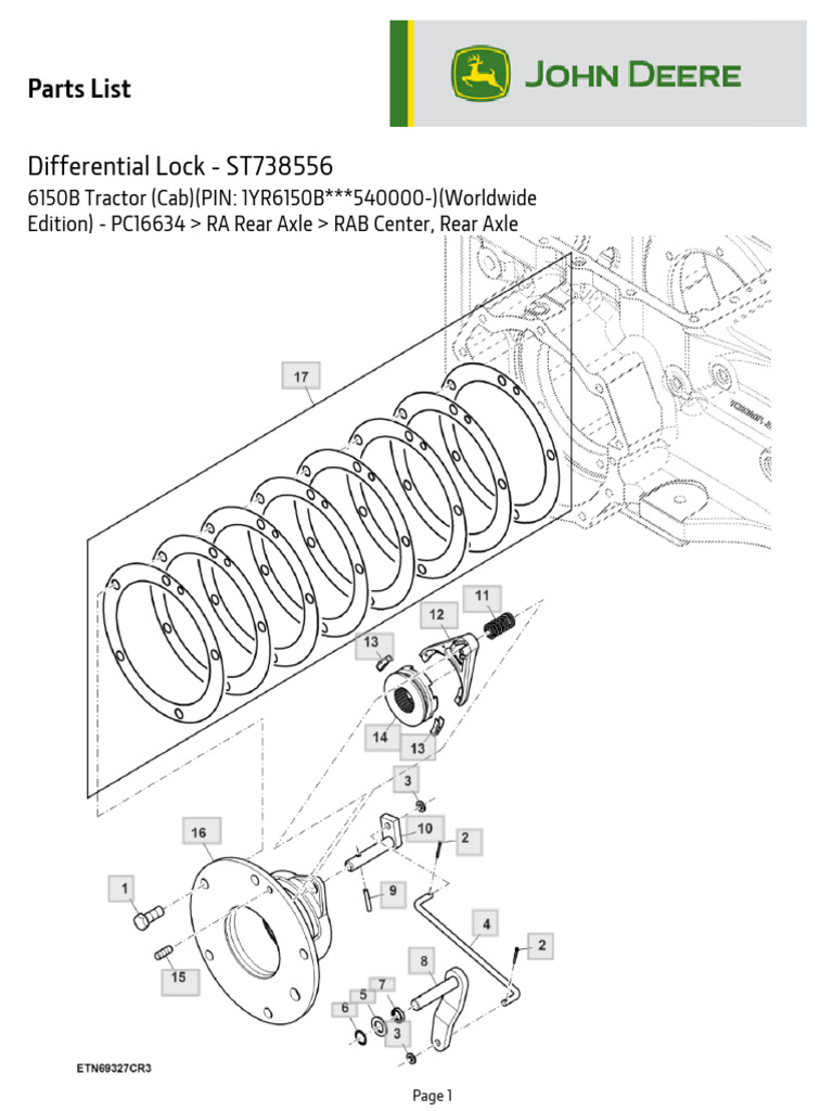 Differential Lock - ST738556 | PDF